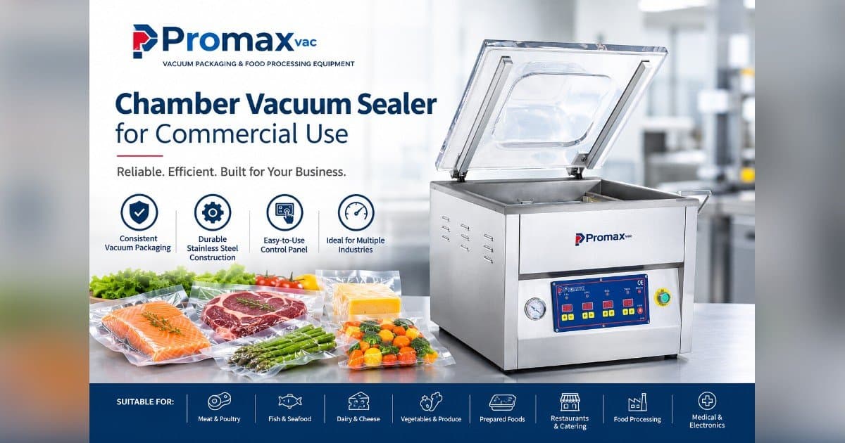Chamber Vacuum Sealer Selection Factors Outlined for Commercial Packaging Operations